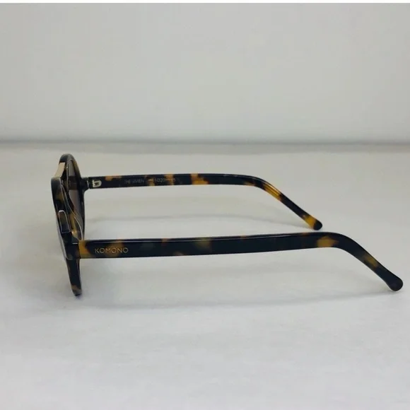 NEW Komono Tortoise Shell Sunglasses with Brown Lenses Round  display picture 3
